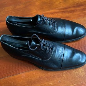Bruno Magali men’s black cap toe oxfords size 9.5M